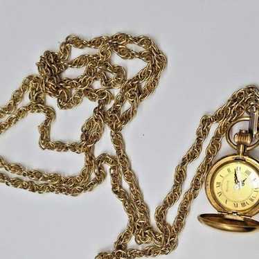 Beautiful Vintage BULOVA WATCH PENDANT POCKET CHA… - image 1