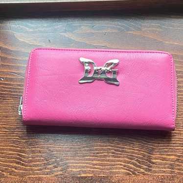 Dolce and Gabbana Y2K Butterfly wallet- pink