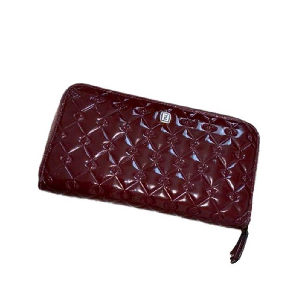 Fendi | Bordeaux Red Patent Leather FF Quilted Zi… - image 11