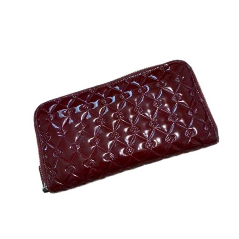 Fendi | Bordeaux Red Patent Leather FF Quilted Zi… - image 2