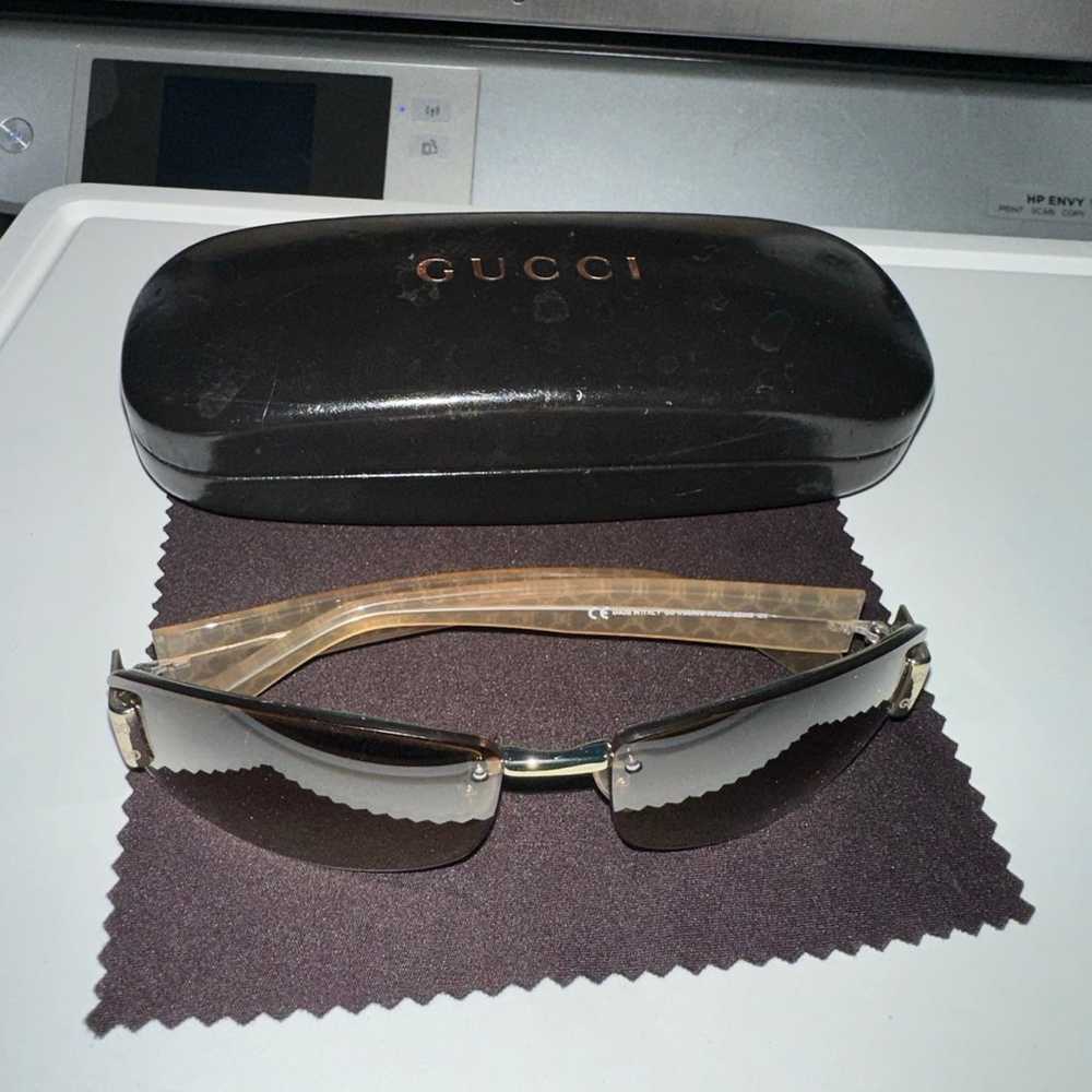 Gucci Vintage Havana GG Monogram Sunglasses 1799 - image 1