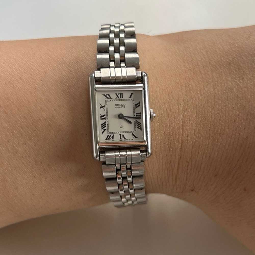 RARE Classic Seiko Petite Tank Minimalist Vintage… - image 1