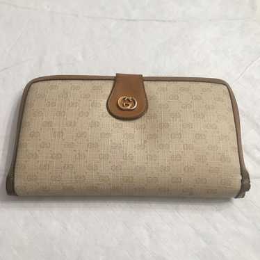 Vintage Gucci Tan Tri-fold Wallet