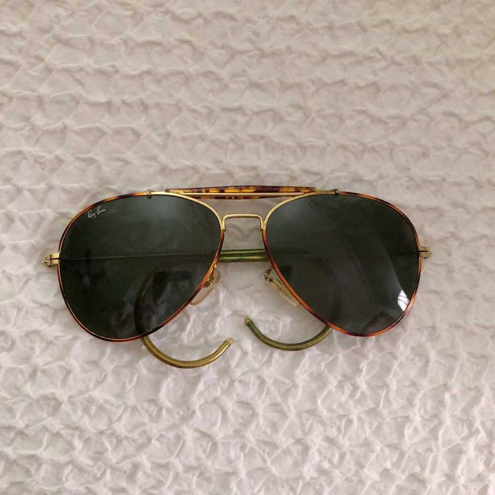 Vintage Ray Ban Tortoise Aviators - image 1