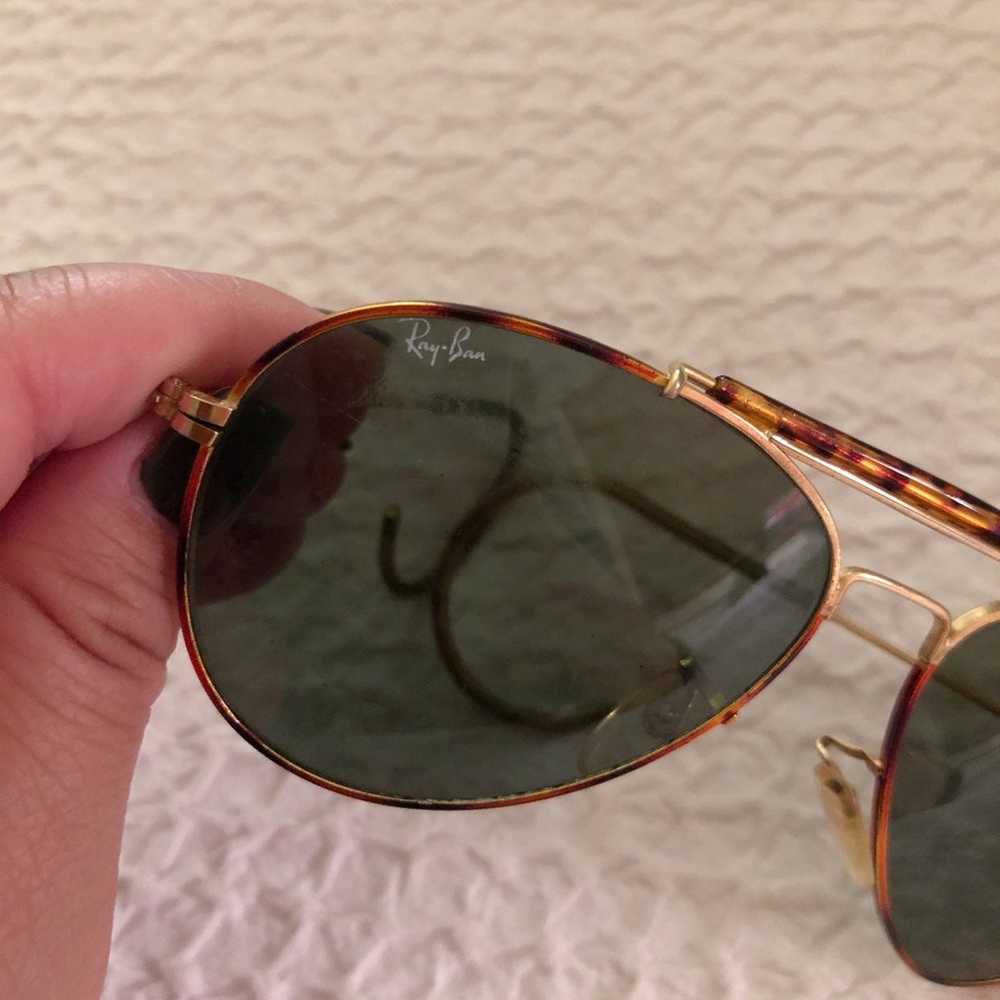 Vintage Ray Ban Tortoise Aviators - image 3