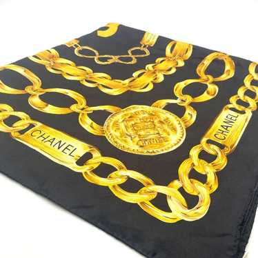 CHANEL Shawl Scarf Chanel Gold Chain Large Shawl