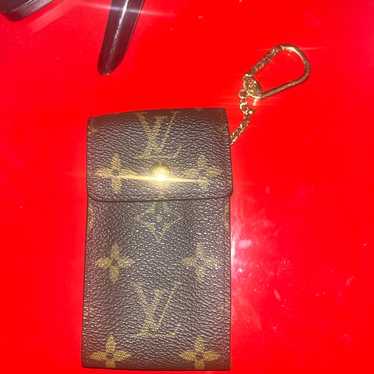 LOUIS VUITTON Monogram Porte Cles Badge Key Case … - image 1