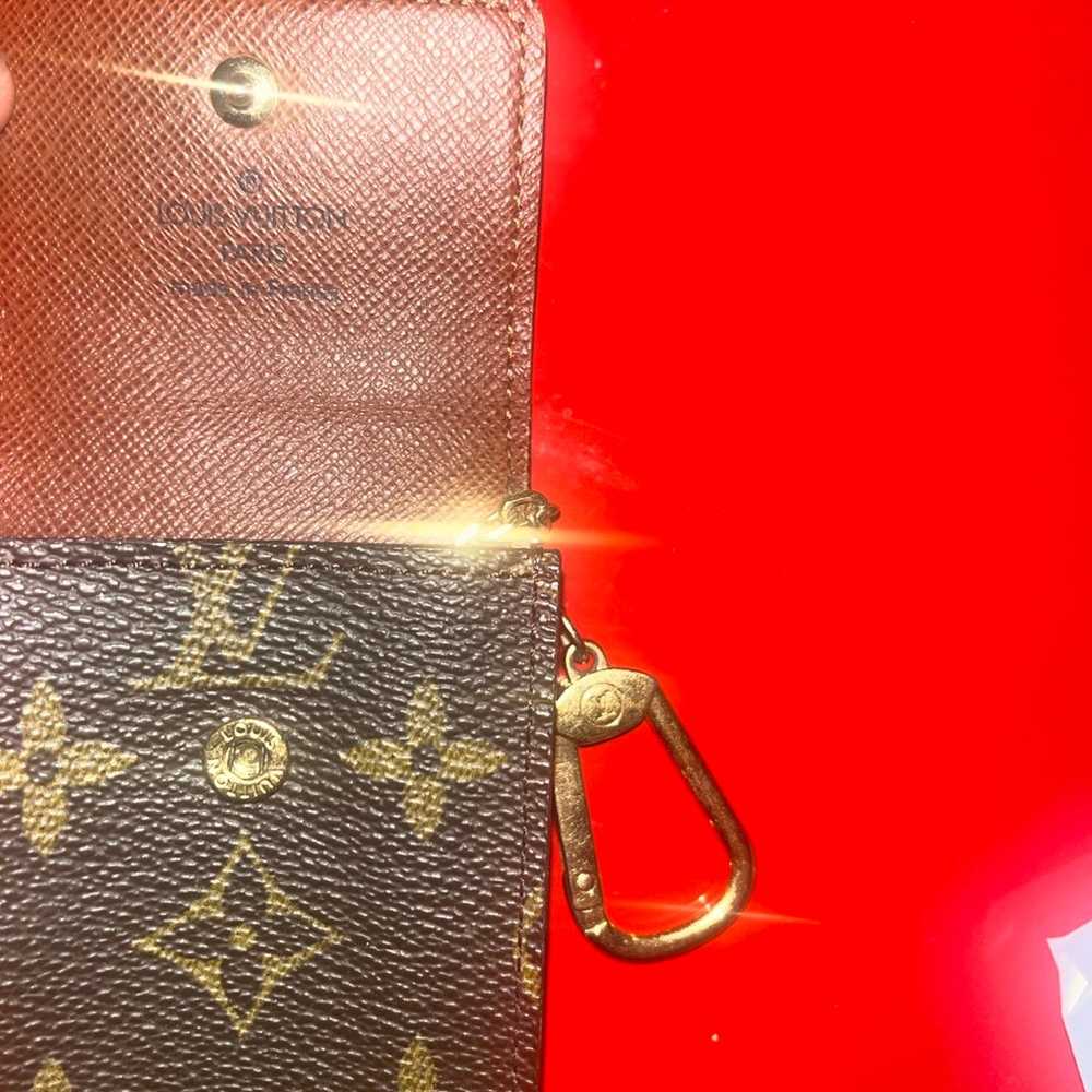 LOUIS VUITTON Monogram Porte Cles Badge Key Case … - image 5