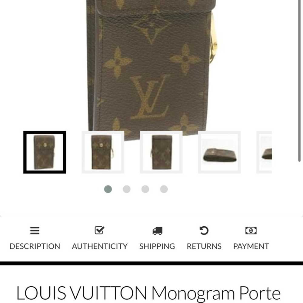 LOUIS VUITTON Monogram Porte Cles Badge Key Case … - image 6