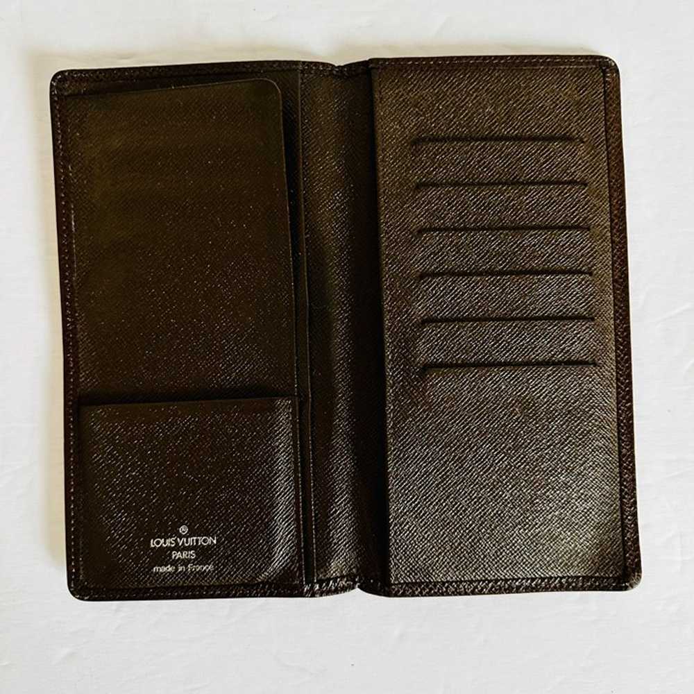 AUTHENTIC LOUIS VUITTON TAIGA LEATHER LONG BIFOLD… - image 11