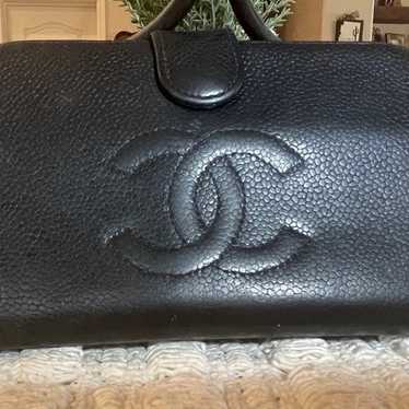 Chanel Black Caviar Long Wallet authentic