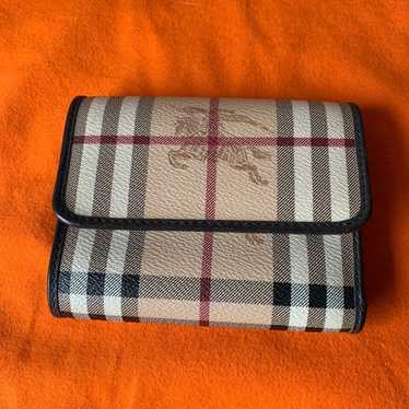 Authentic Burberry Vintage Check Folding Wallet