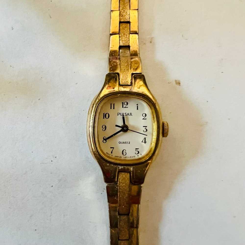 Vintage Dainty Gold Pulsar Watch - image 3