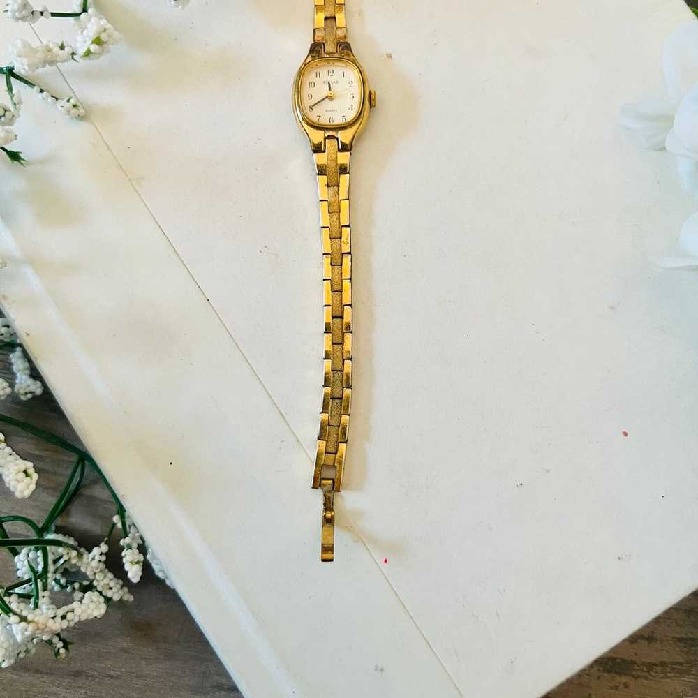 Vintage Dainty Gold Pulsar Watch - image 6