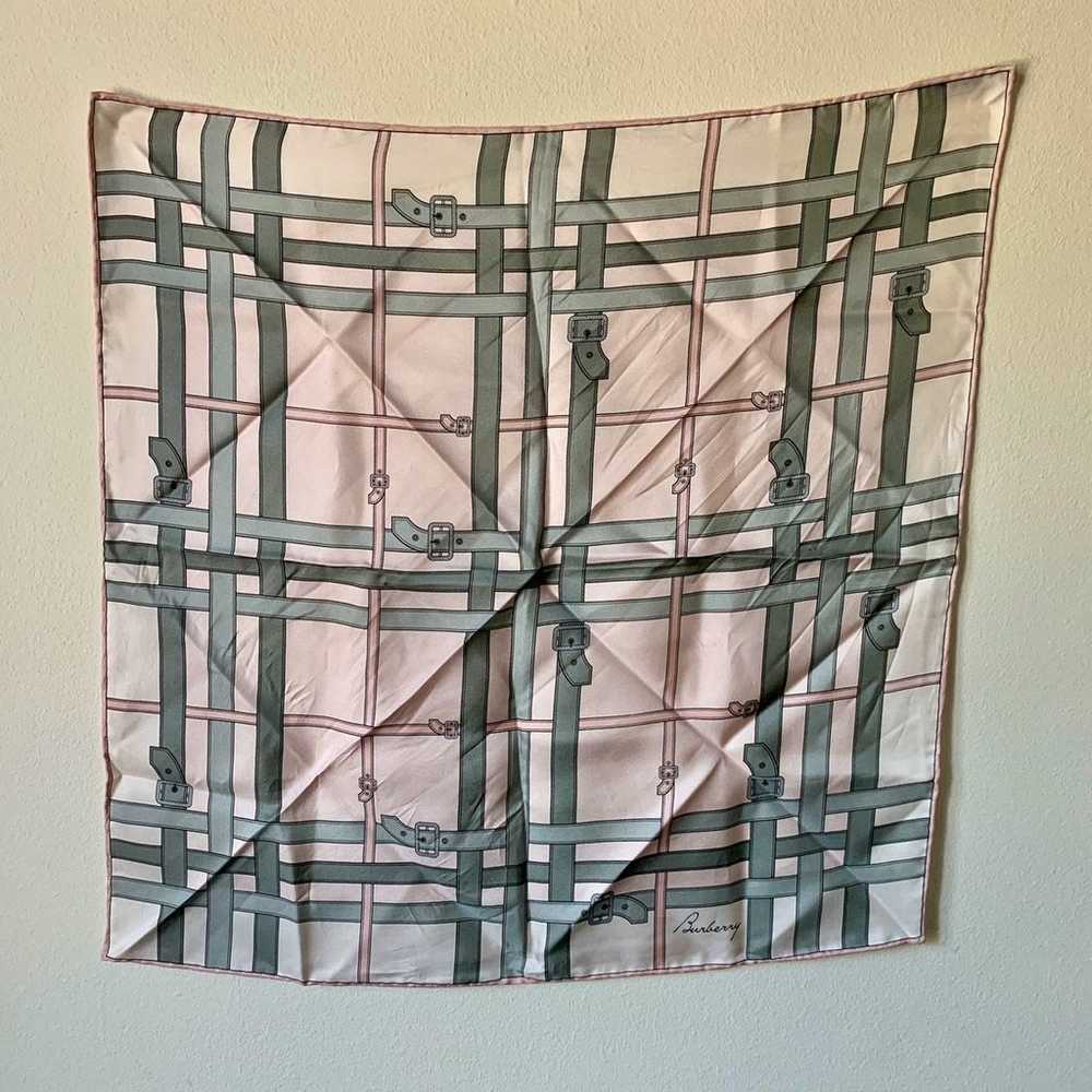 EUC Burberry Silk Scarf - image 1