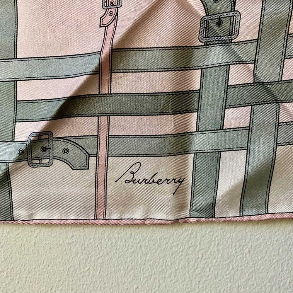 EUC Burberry Silk Scarf - image 2