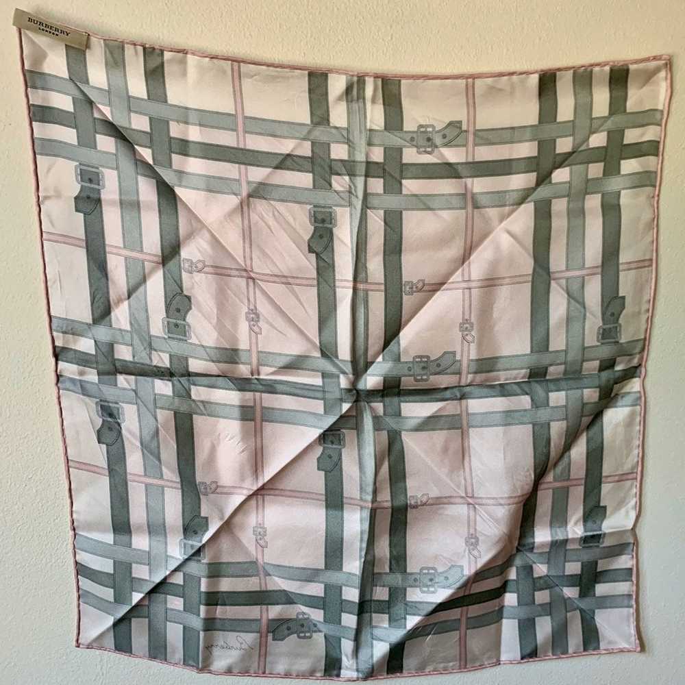 EUC Burberry Silk Scarf - image 3