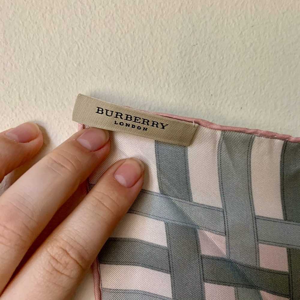 EUC Burberry Silk Scarf - image 4