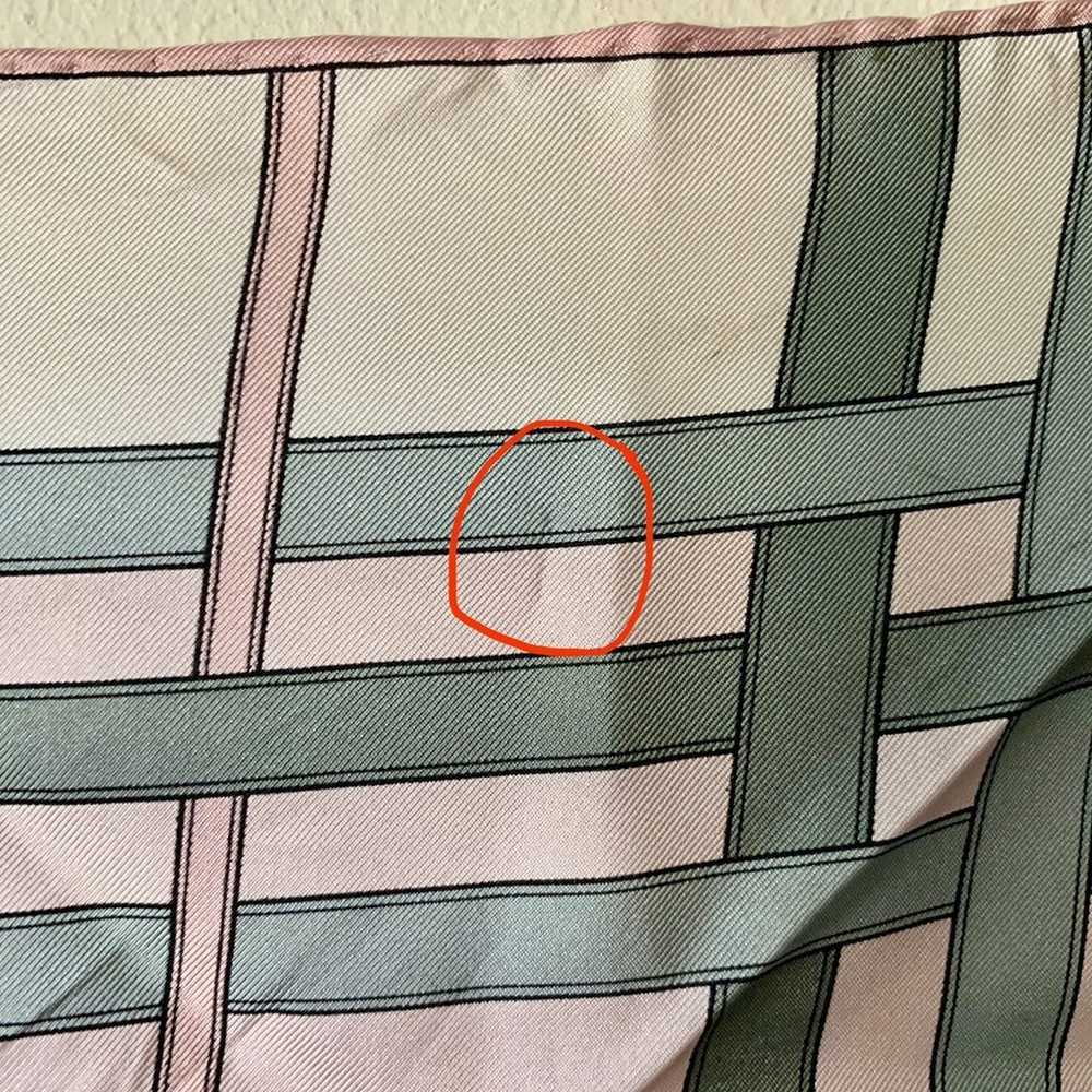 EUC Burberry Silk Scarf - image 7