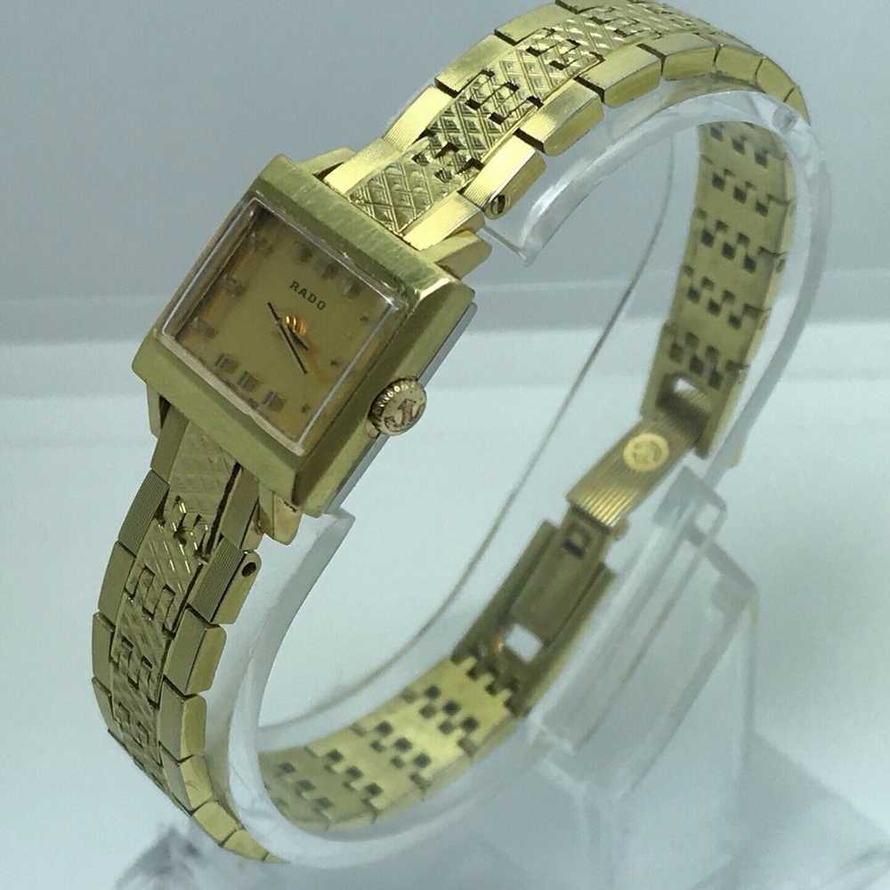 UNIQUE LADIES VINTAGE 70'S GOLD RADO MANHATTAN ME… - image 1