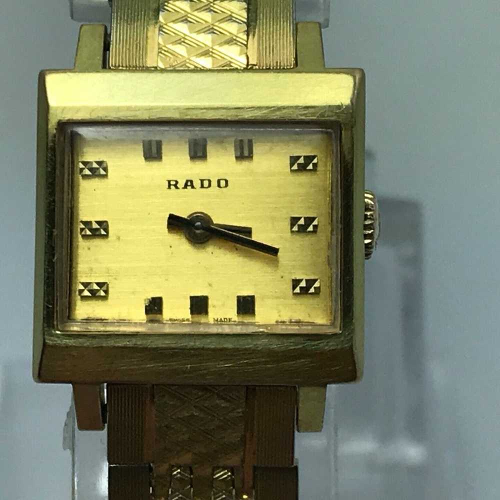 UNIQUE LADIES VINTAGE 70'S GOLD RADO MANHATTAN ME… - image 5