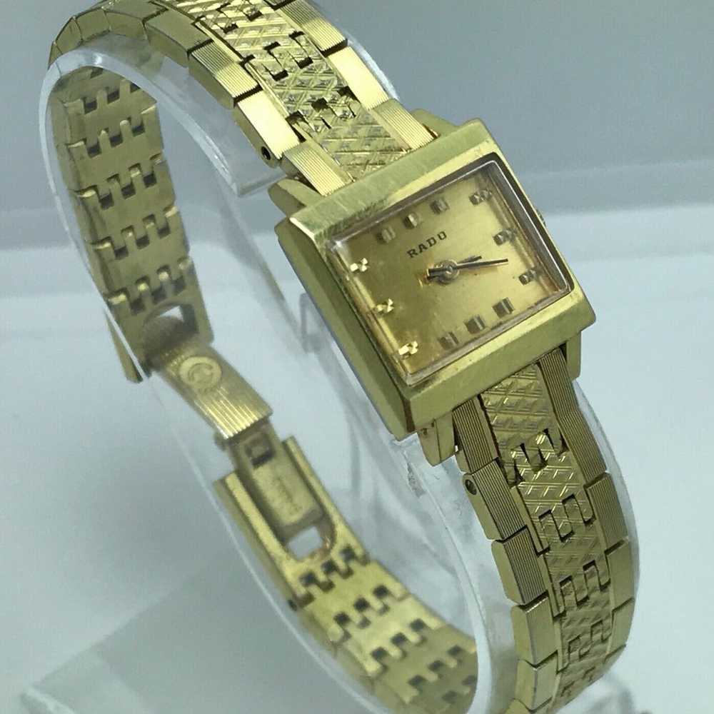 UNIQUE LADIES VINTAGE 70'S GOLD RADO MANHATTAN ME… - image 7