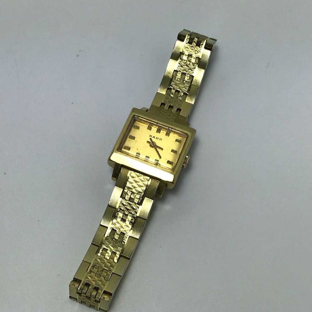 UNIQUE LADIES VINTAGE 70'S GOLD RADO MANHATTAN ME… - image 9