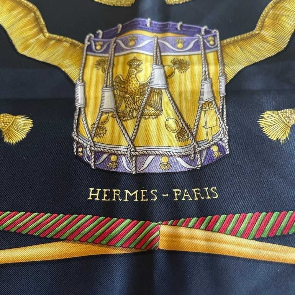 Hermes Les Tambours by Joachim Metz vintage scarve - image 4