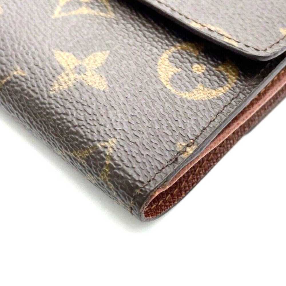 Authentic LV Monogram Porte Monnaie W Hook Leathe… - image 5