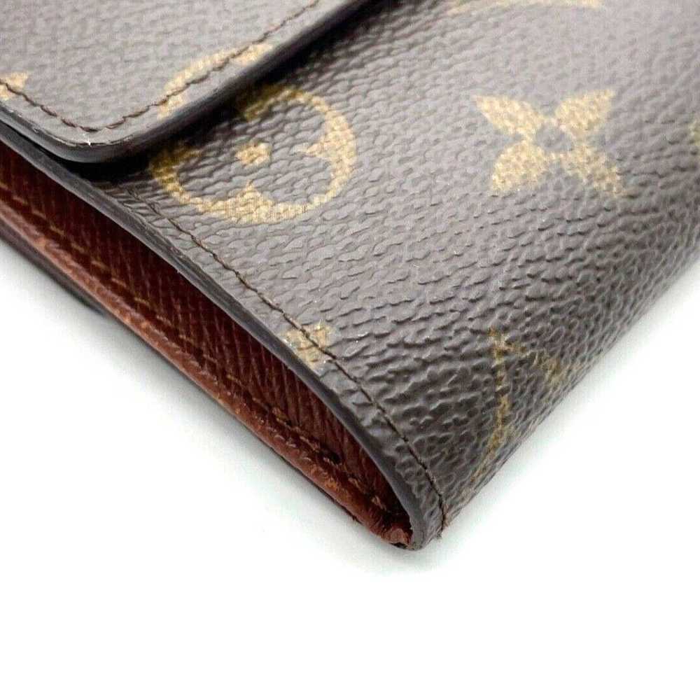 Authentic LV Monogram Porte Monnaie W Hook Leathe… - image 6