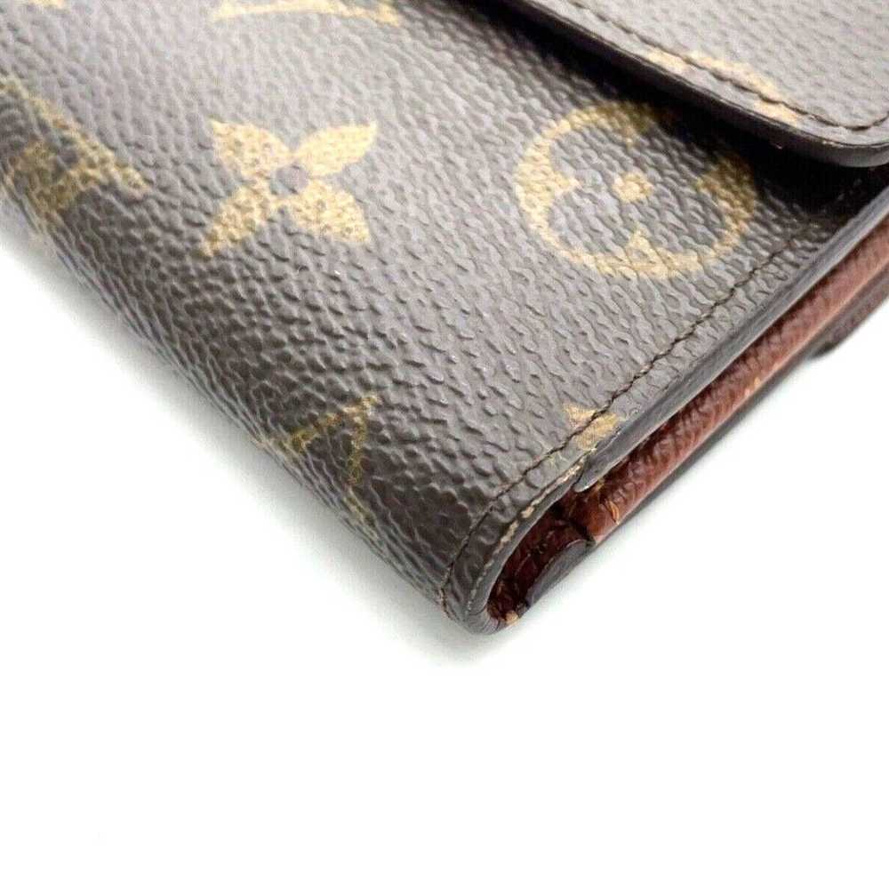 Authentic LV Monogram Porte Monnaie W Hook Leathe… - image 7