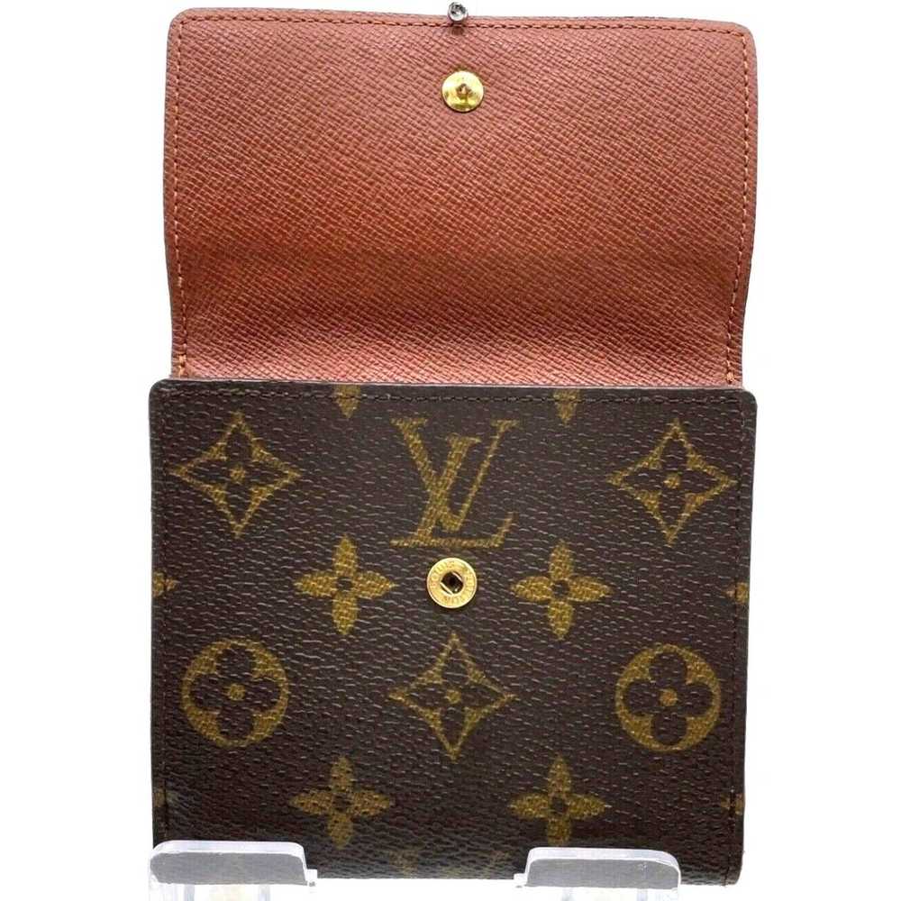 Authentic LV Monogram Porte Monnaie W Hook Leathe… - image 8