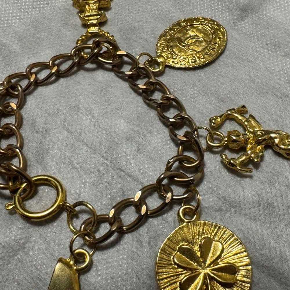 Vintage Old CHANEL Charm Bracelet - image 10