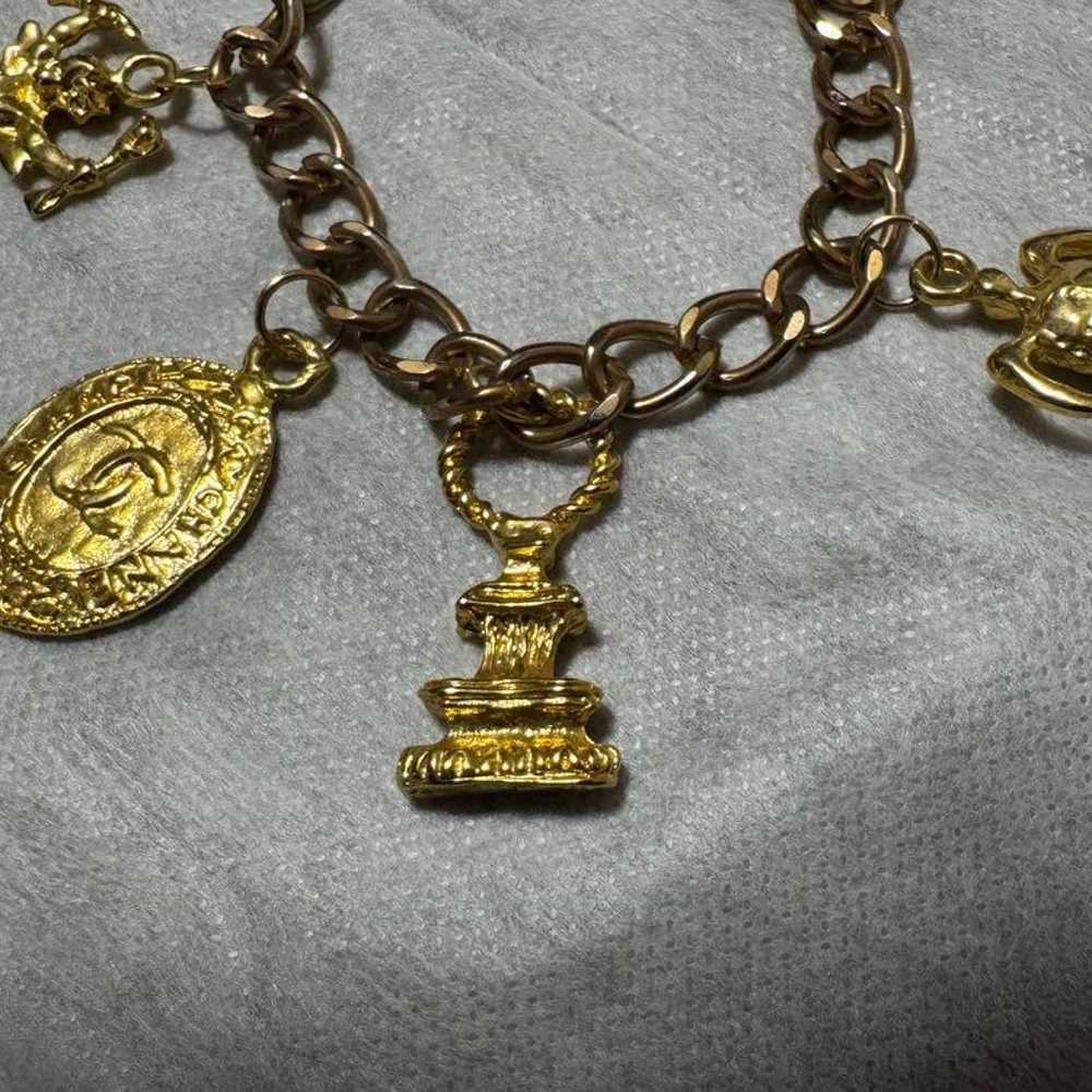 Vintage Old CHANEL Charm Bracelet - image 8