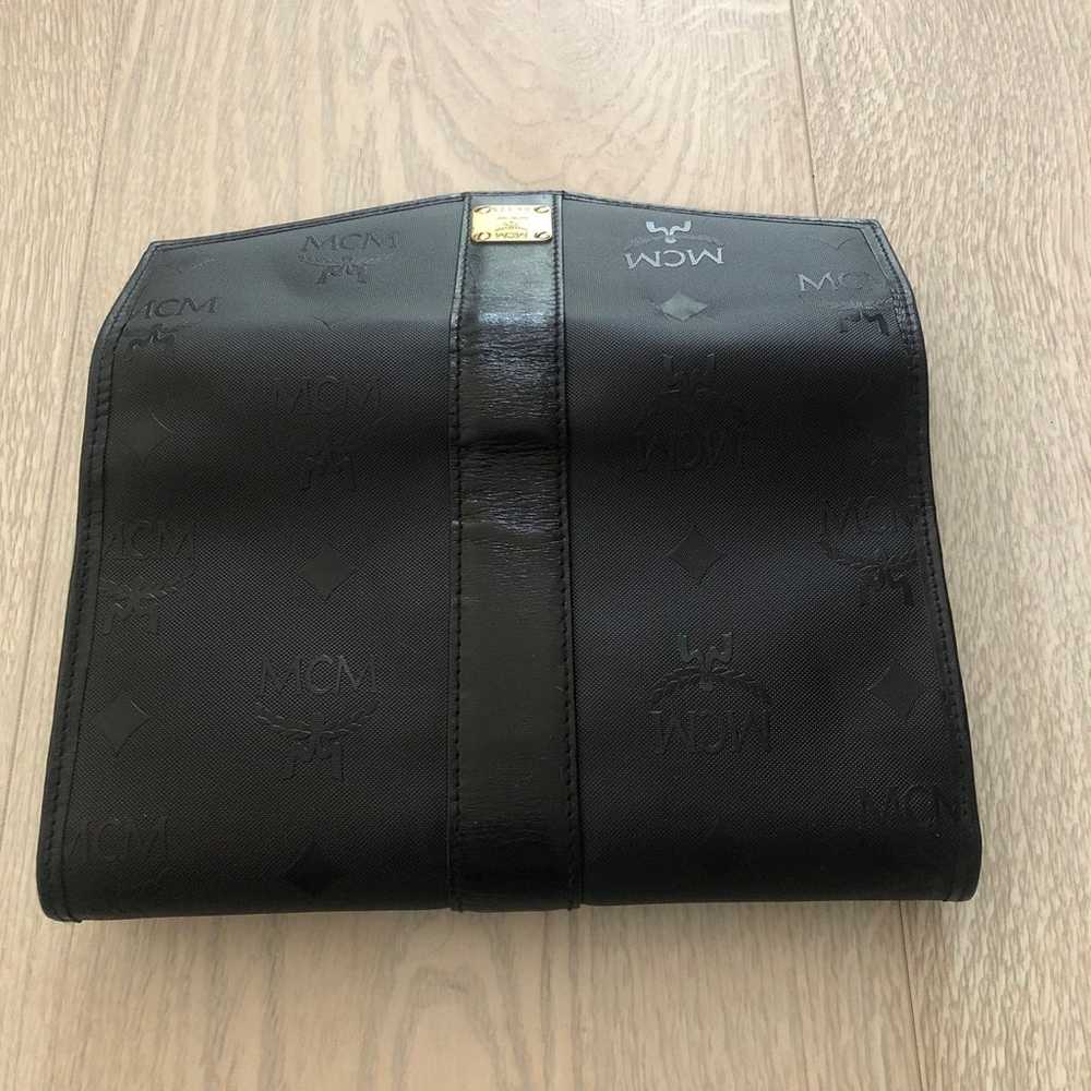 MCM Black Visetos Leather Large Flap Wallet - image 10