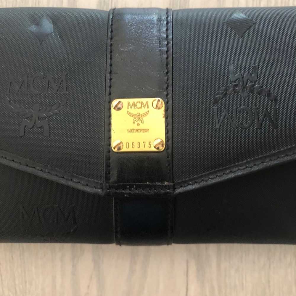 MCM Black Visetos Leather Large Flap Wallet - image 12