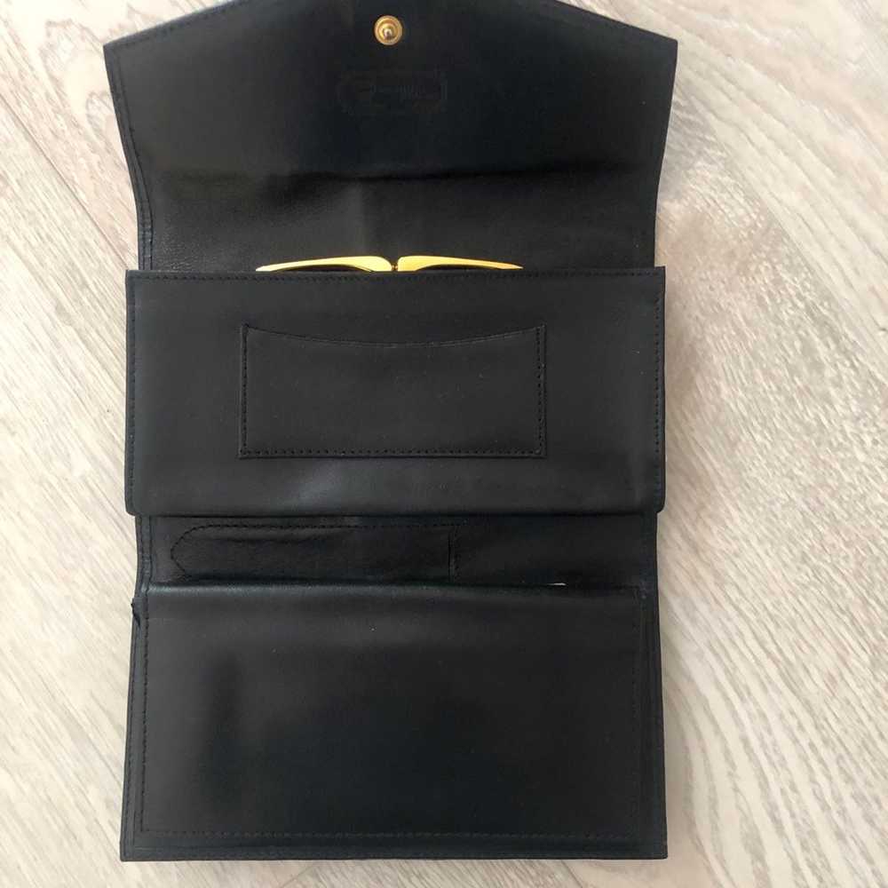 MCM Black Visetos Leather Large Flap Wallet - image 3