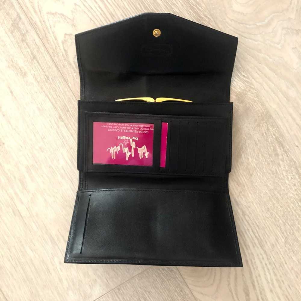 MCM Black Visetos Leather Large Flap Wallet - image 6