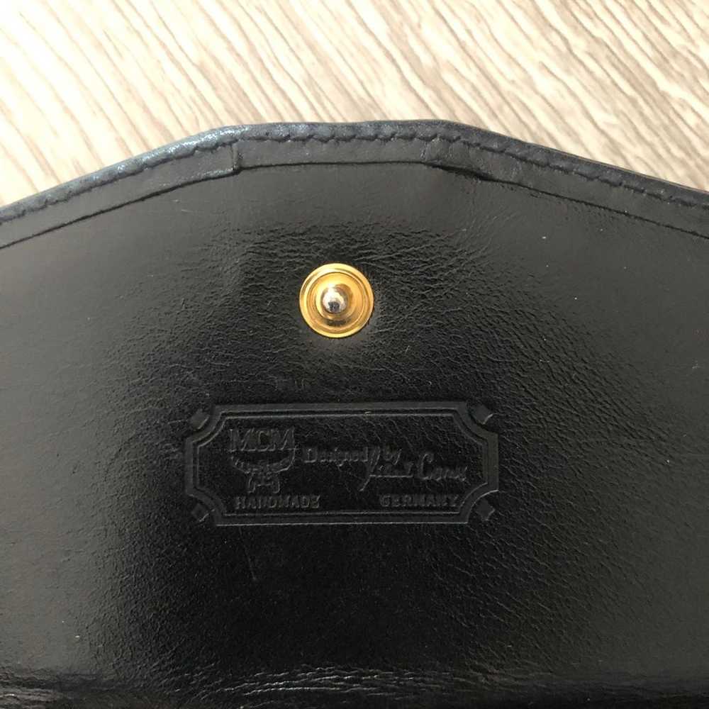 MCM Black Visetos Leather Large Flap Wallet - image 7