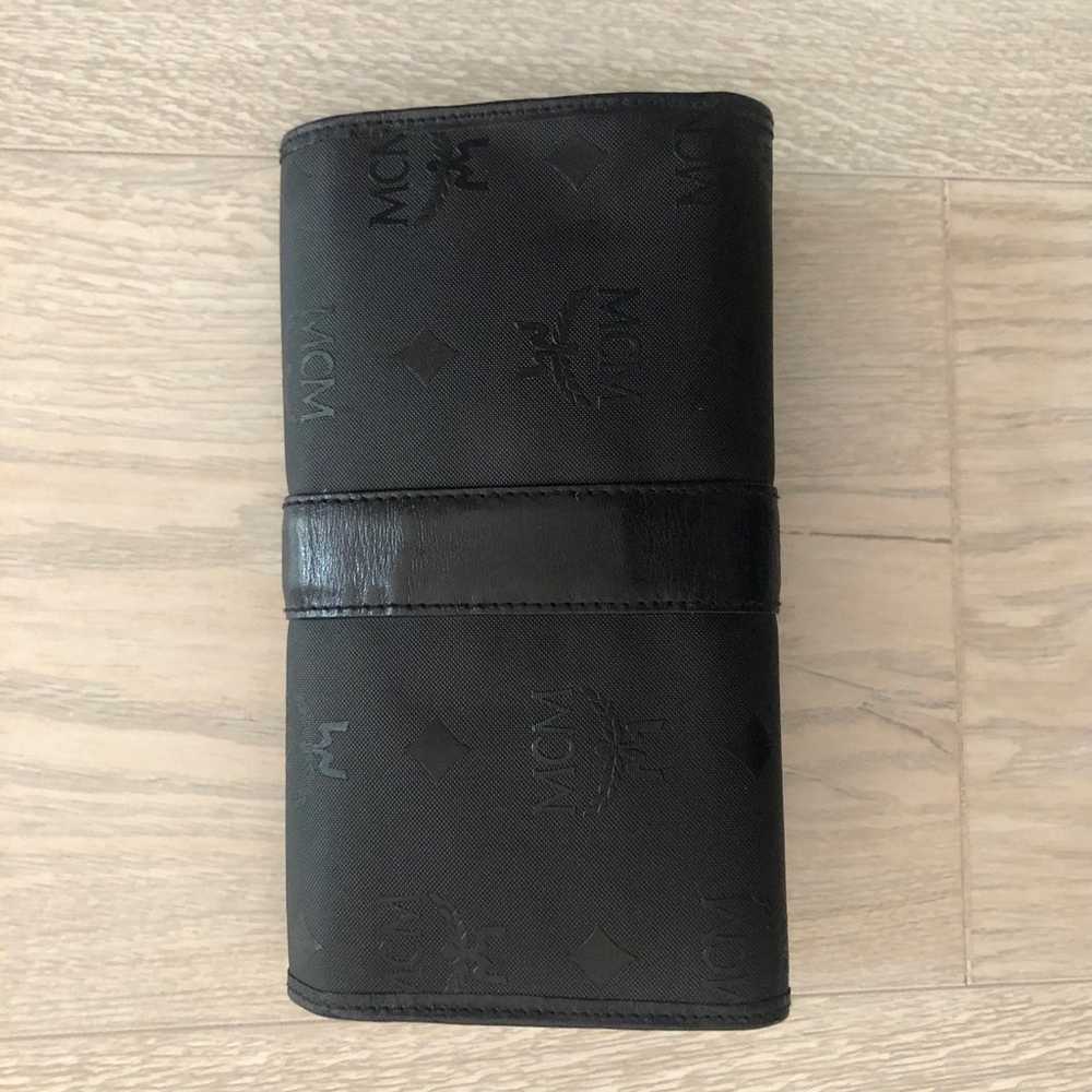 MCM Black Visetos Leather Large Flap Wallet - image 8