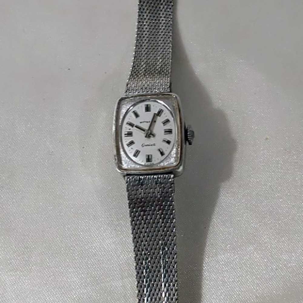 Lady's Watch Silver Wittnauer GENEVE Mechanical W… - image 3