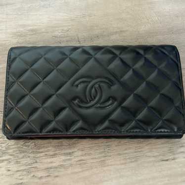 black authentic chanel wallet