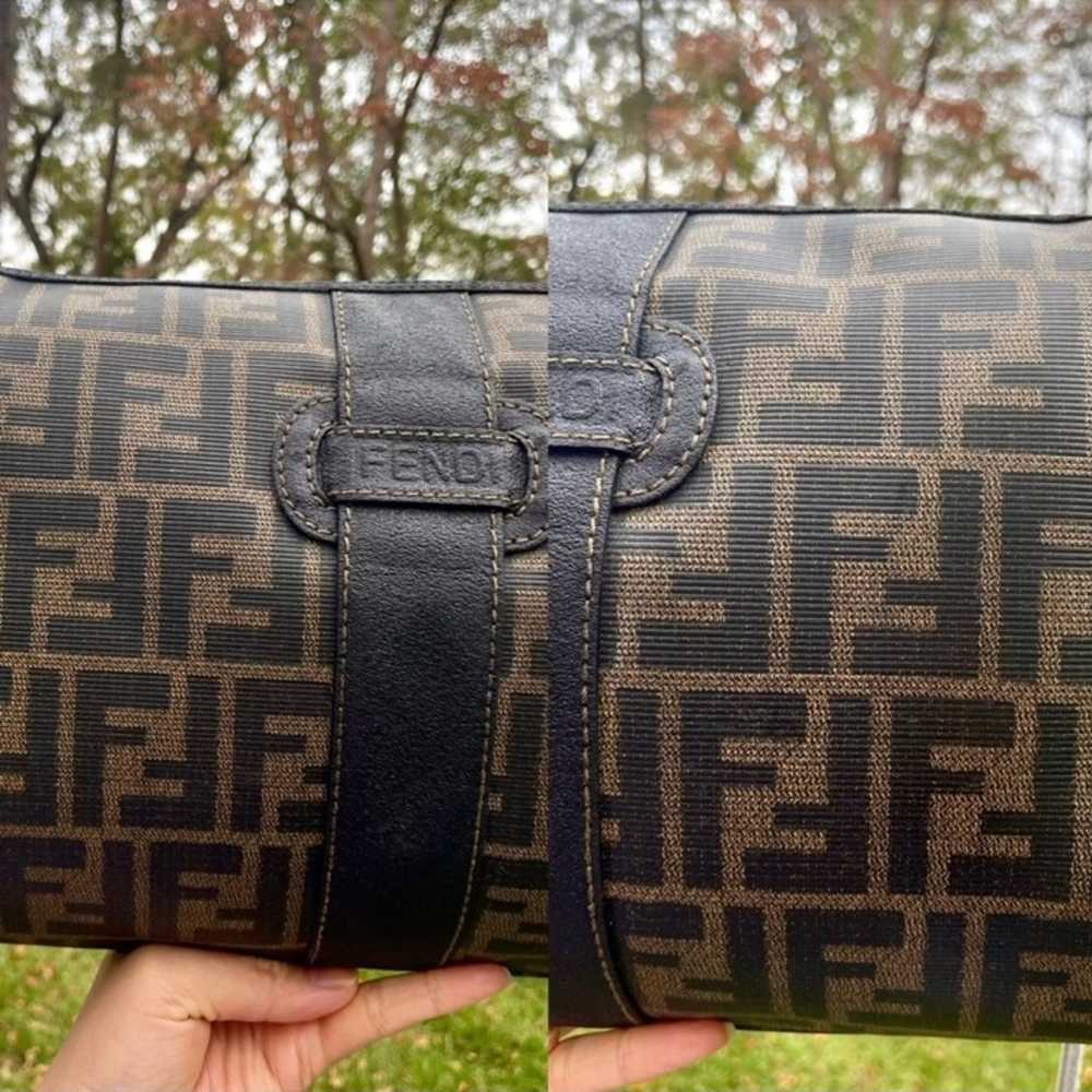 ♥️RARE♥️Auth FENDI Zucca Zucchino Pouch Clutch Po… - image 10