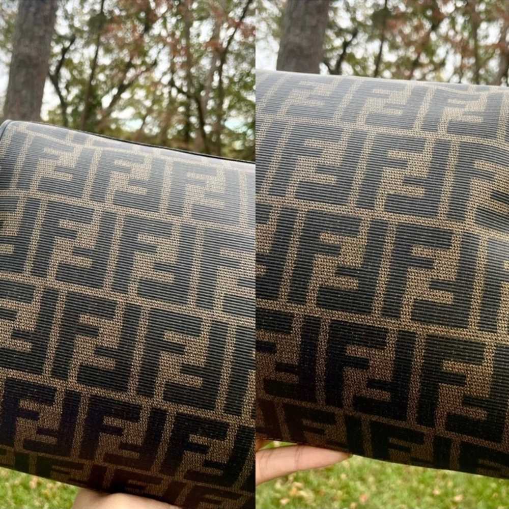 ♥️RARE♥️Auth FENDI Zucca Zucchino Pouch Clutch Po… - image 11