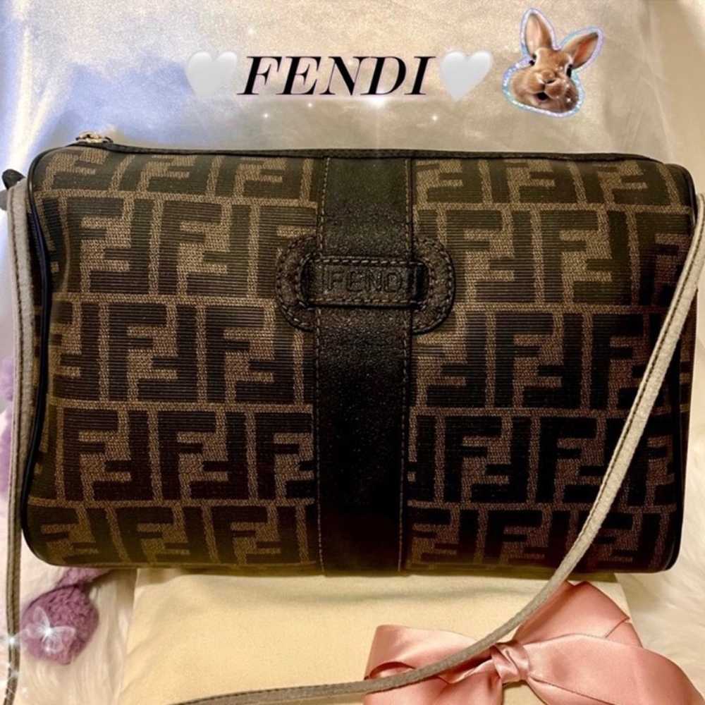 ♥️RARE♥️Auth FENDI Zucca Zucchino Pouch Clutch Po… - image 6