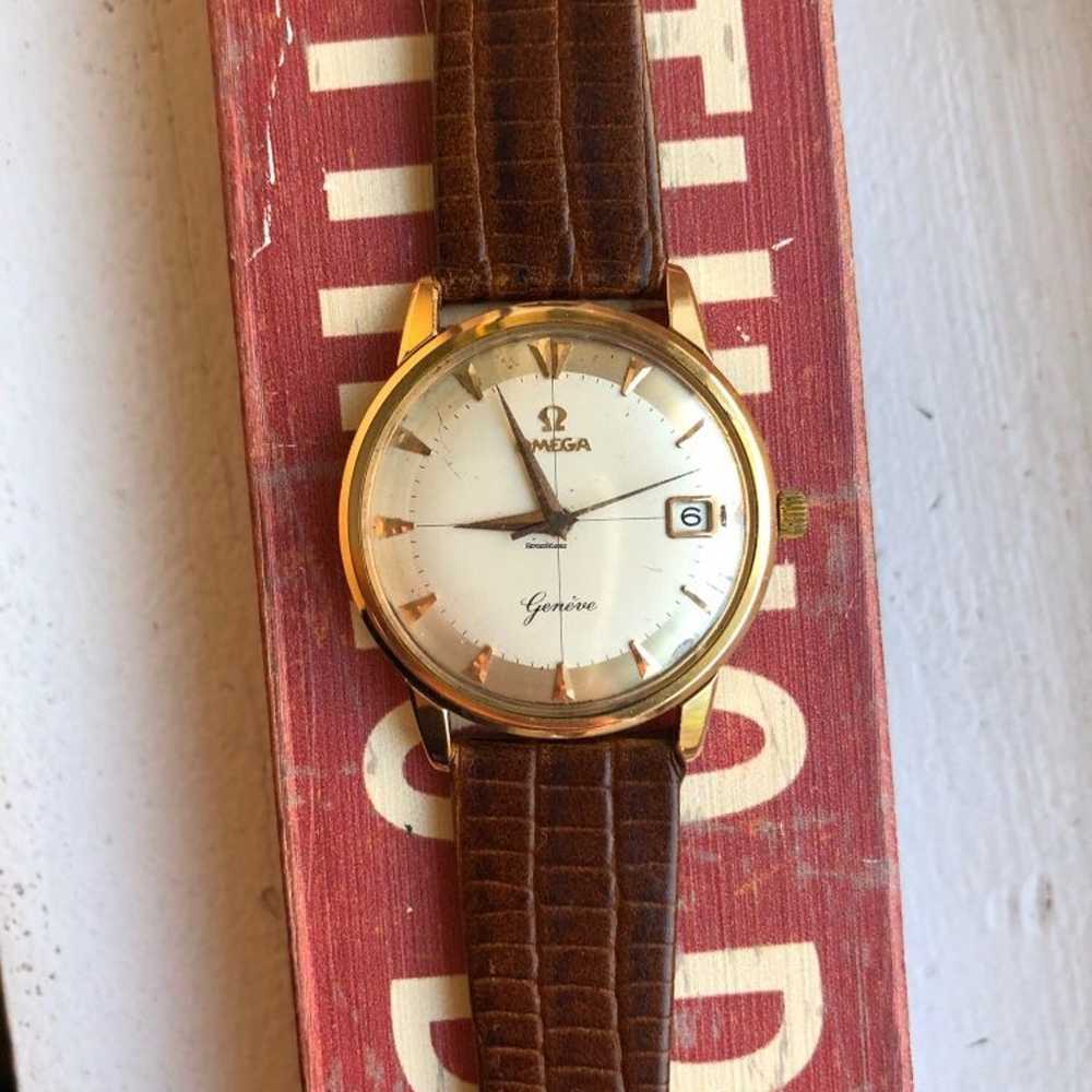 Omega Vintage Rose Gold Omega Geneve Man - image 2