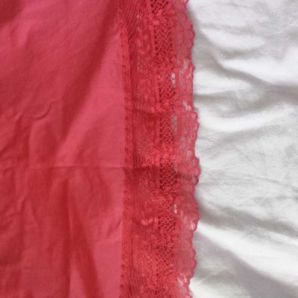 Beautiful Pinkish Red Lace Slip Dress - image 4