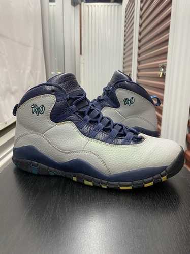 Air Jordan 10 R10 28cm グレー/ネイビー リオ NEW Jordan 10 Rio Nike Air Retro Silver Blue Green 2016