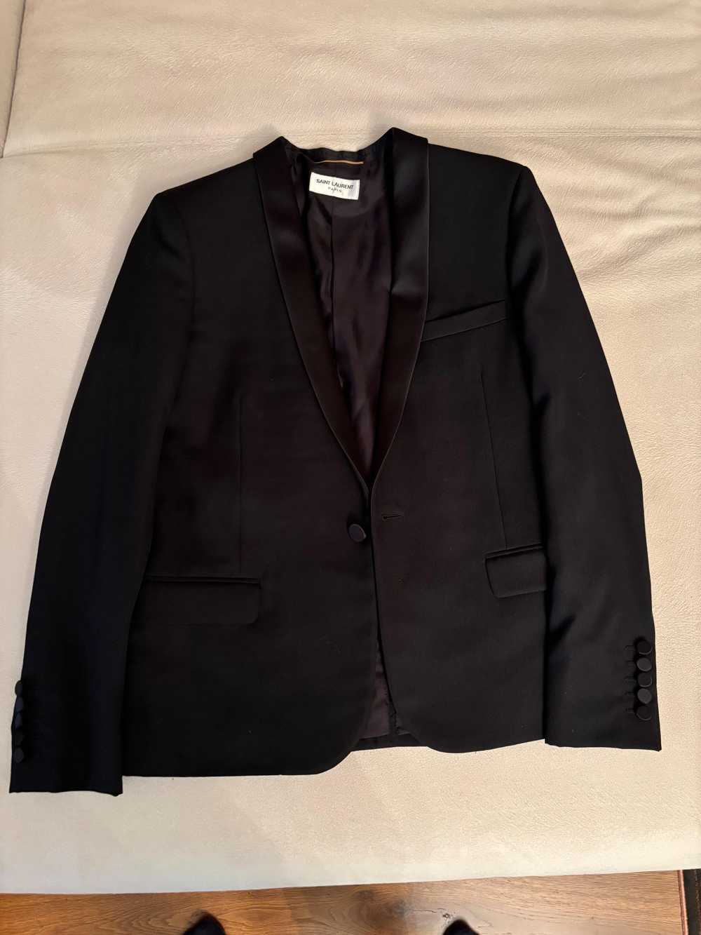 Product Details Black Wool Smoking Blazer/Jacket - image 2