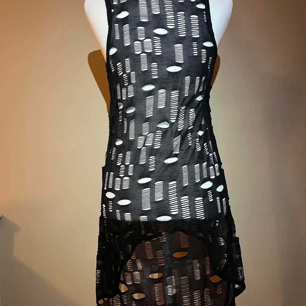 Vintage Y2K Nally & Millie fishnet dress size - image 3